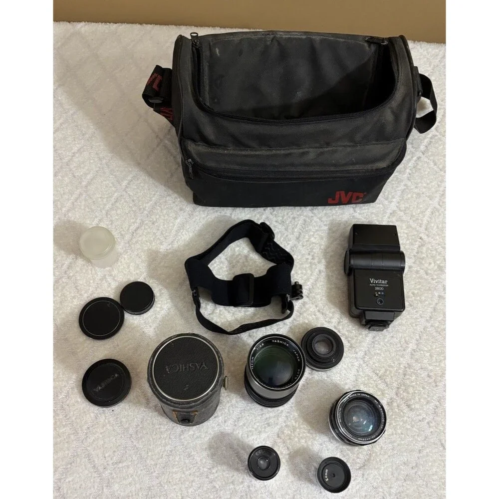 70s Yashica DS-M 135mm F/2.8 Lens Minolta MC W.Rokkor SG 28mm F3.5 Lens   + More